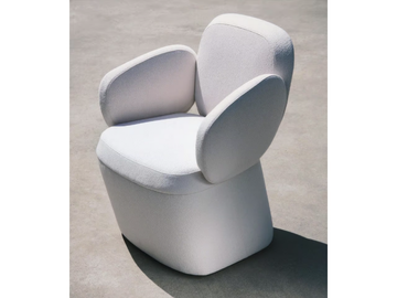 SASSI - Fabric armchair with armrests by La Manufacture - view 2